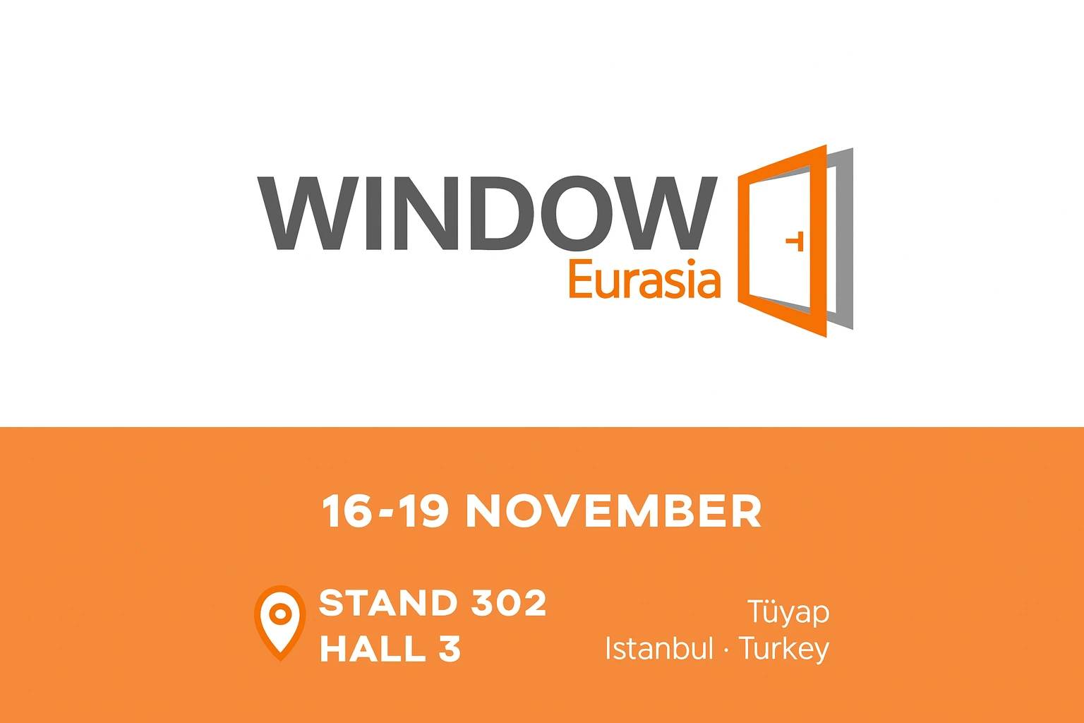 پوستر نمایشگاه بین ‌المللی پنجره اوراسیا استانبول (WINDOW Eurasia Istanbul)