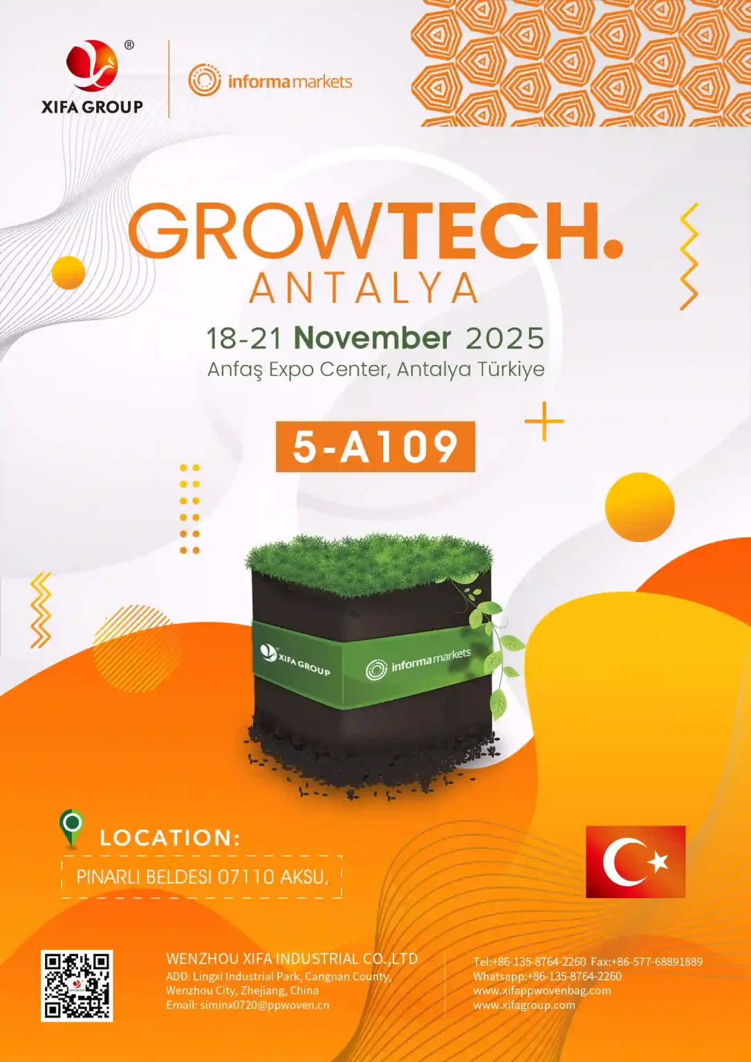 پوستر نمایشگاه بینالمللی فناوریهای کشاورزی و گلخانه آنتالیا (GROWTECH Antalya)