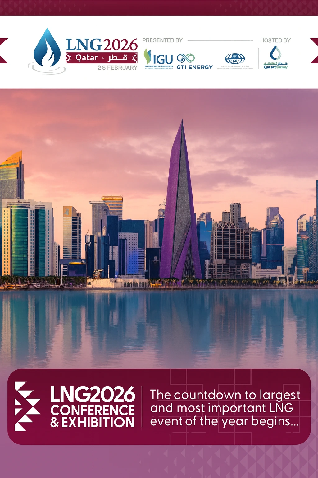 پوستر نمایشگاه و کنفرانس بینالمللی گاز طبیعی مایع (LNG)
