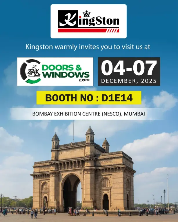 پوستر نمایشگاه درب و پنجره زک بمبئی Zak Doors & Windows Expo Mumbai