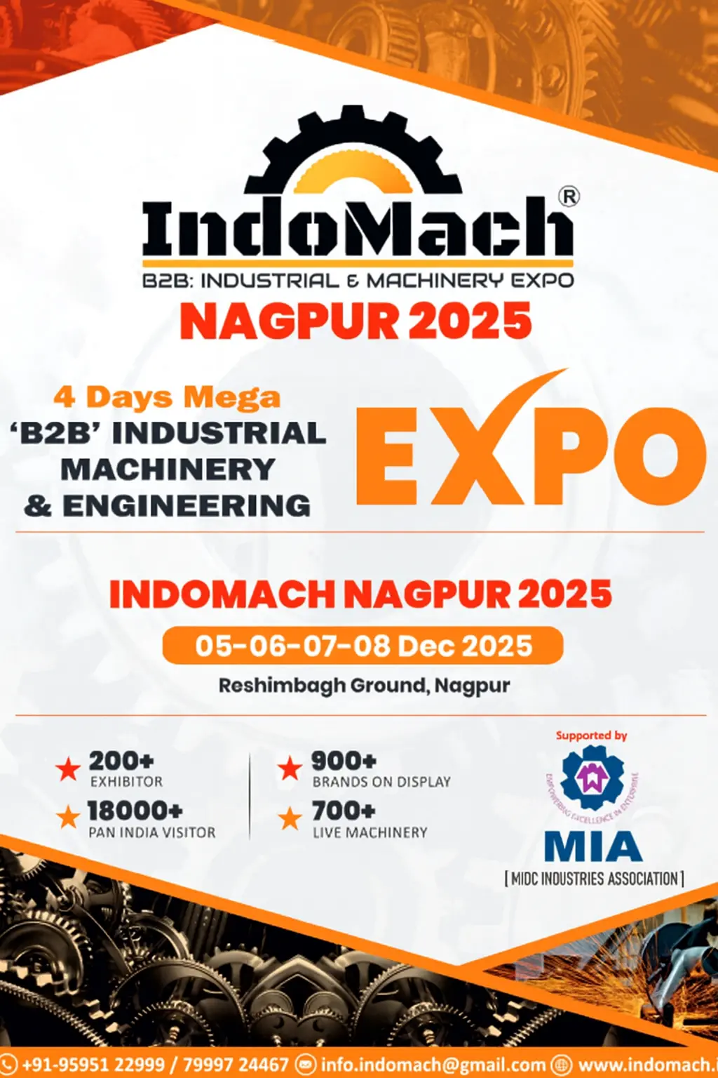 پوستر ماشین‌آلات صنعتی و مهندسی ایندومچ IndoMach Nagpur
