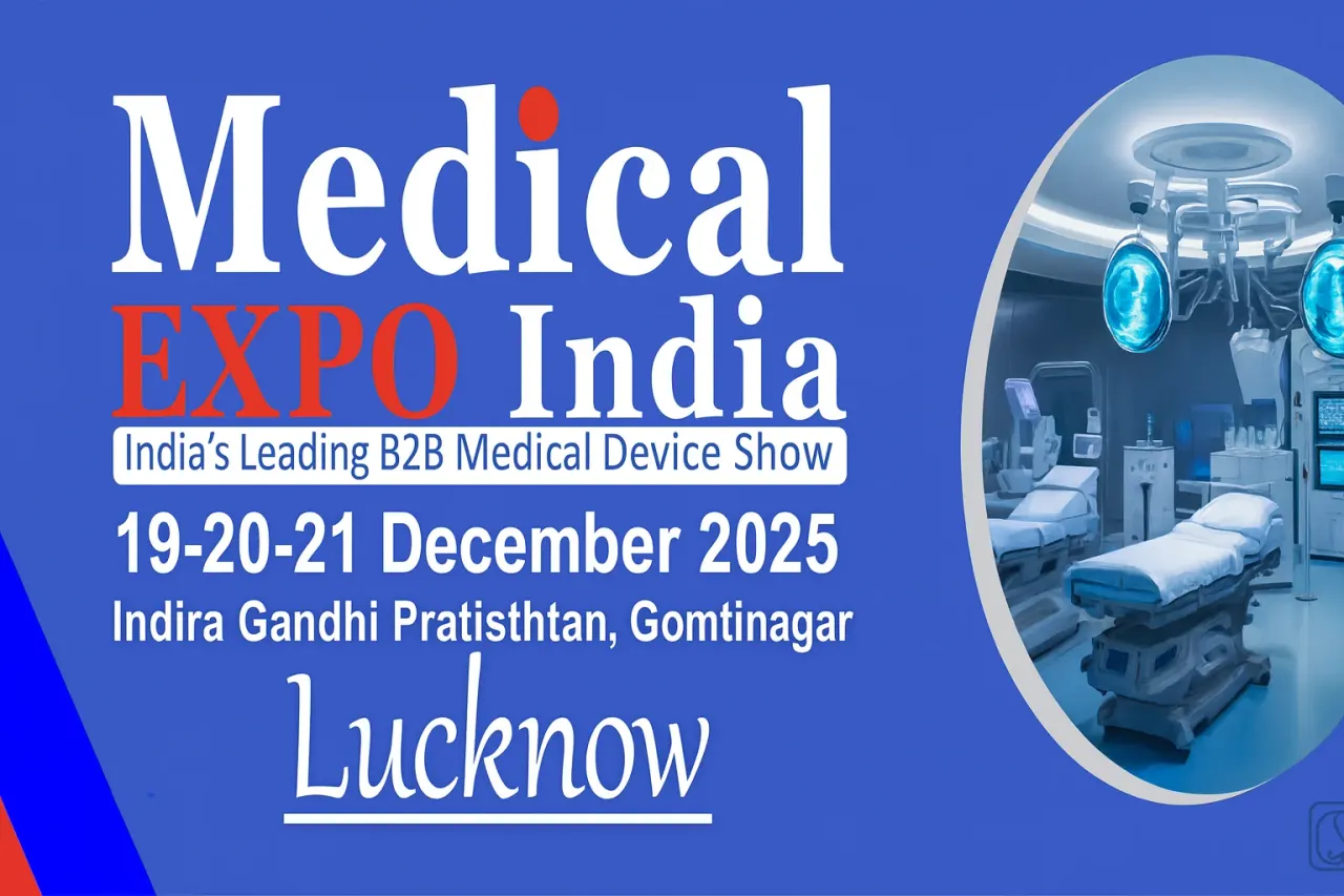 پوستر نمایشگاه تجهیزات پزشکی لاکنو (Medical Expo India – Lucknow)