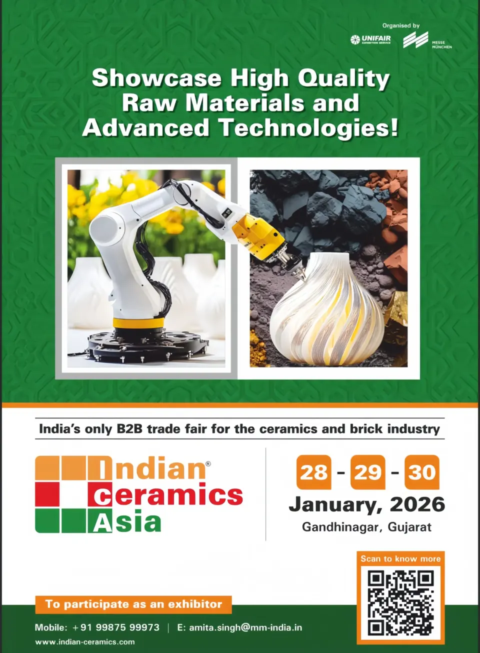 پوستر نمایشگاه سرامیک هند (Indian Ceramics Asia)